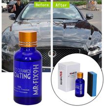 Automotive Ceramic Coating, Greyghost Mr Fix 9H Anti Scratch Hydrophobic Polish Nano Coating Kit, High Gloss Car Paint Sealant Protection